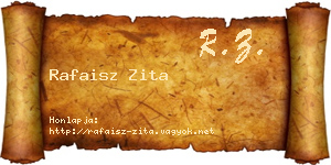 Rafaisz Zita névjegykártya